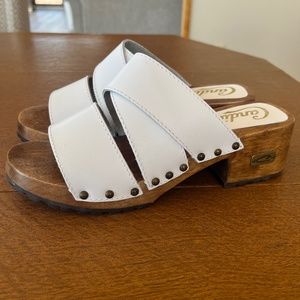 never worn white summer shoes